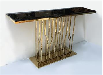後現代輕奢（shē）酒吧（ba）時尚不鏽鋼酒（jiǔ）吧長條桌