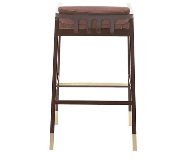 中式簡約實木高（gāo）腳吧椅咖啡廳家具