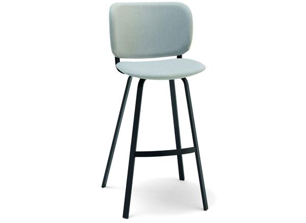 現代休閑鐵藝高腳靠背（bèi）椅咖啡廳家（jiā）具