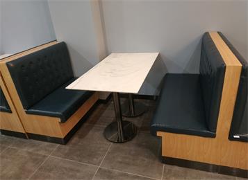 食堂快餐店4人位大理石（shí）桌椅