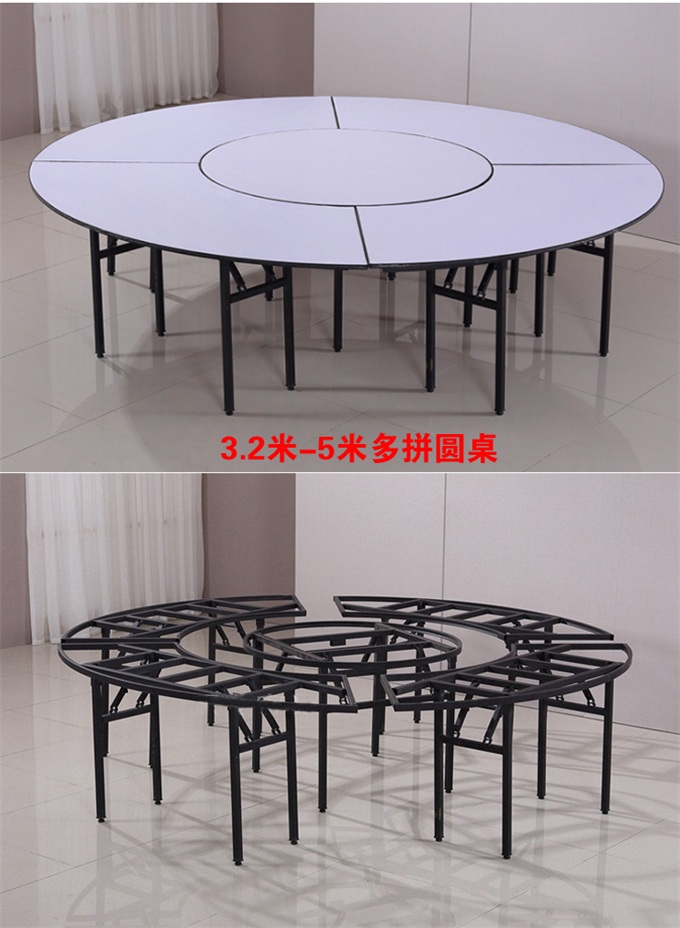 酒店宴（yàn）會鐵藝折（shé）疊式正方台家具