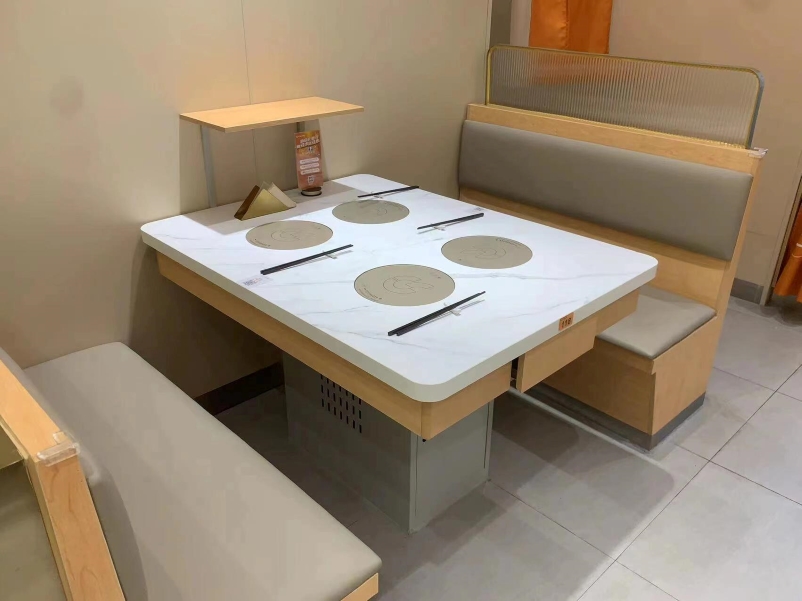 自助火鍋（guō）店（diàn）一人一鍋大理石小火鍋桌