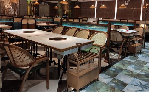 深圳（zhèn）訂做火鍋店多（duō）人（rén）電磁爐桌哪家好--海德利家具