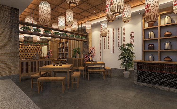 餐飲空間設（shè）計效果圖
