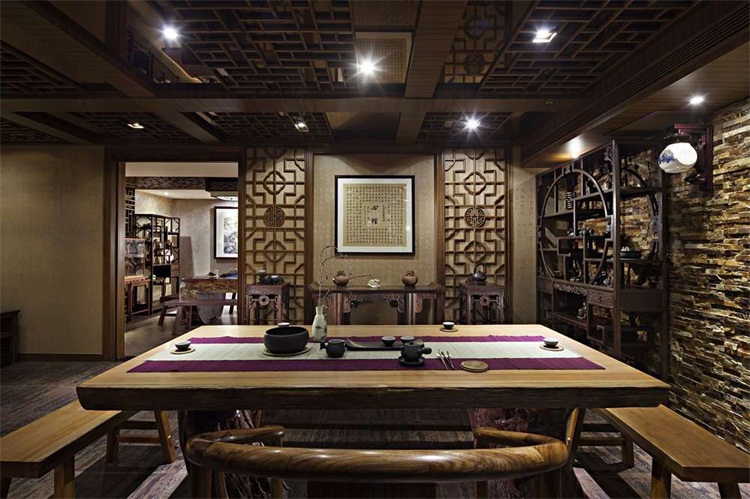 茶藝館空間（jiān）設計效果圖