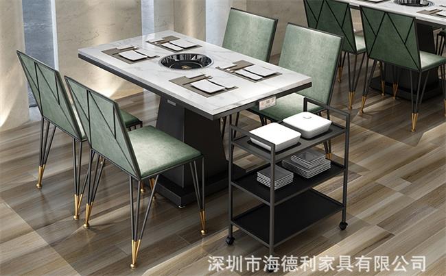 大理（lǐ）石輕奢火鍋桌