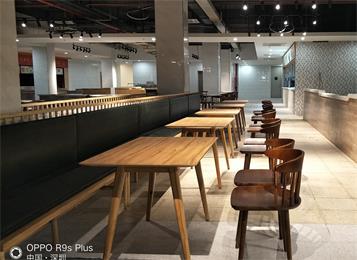 富士康集團員工食堂桌（zhuō）椅家具定做