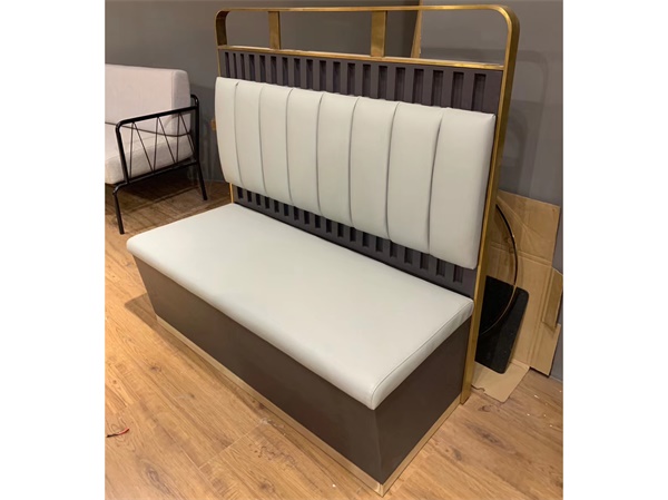 定製港式火鍋店時尚輕奢靠牆卡座沙(shā)發桌(zhuō)椅
