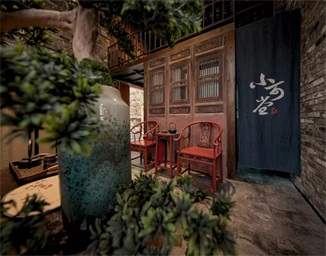 深（shēn）圳小可堂茶社空間設計