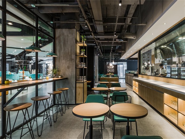 休閑餐廳——EO蔬（shū）果料理深圳華強北店餐（cān）廳空間設計